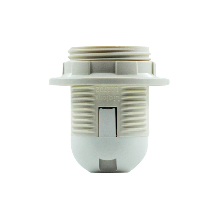 Support de douille E27 filetage complet BLANC