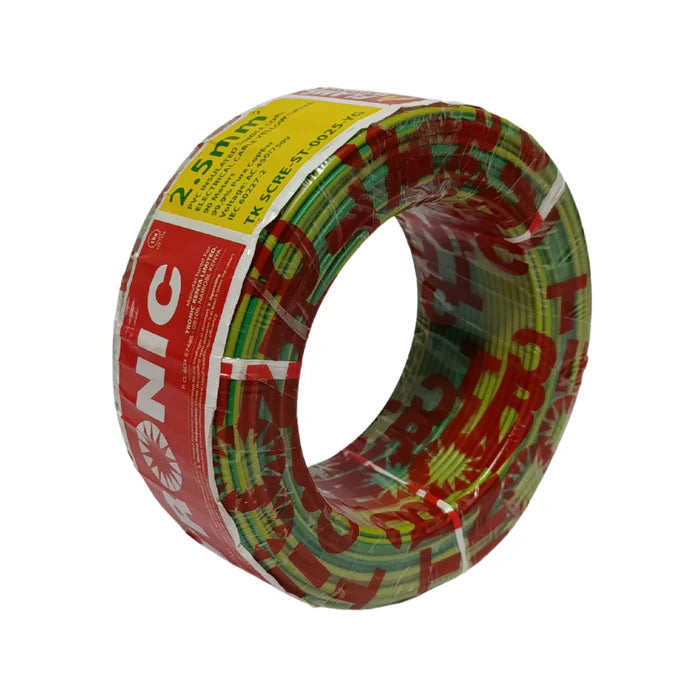 Single Core Stranded Cable 2.5mm Yellow/Green Kenya – Tronic Single Core Cable Stranded 2.5mm - Yellow/Green
