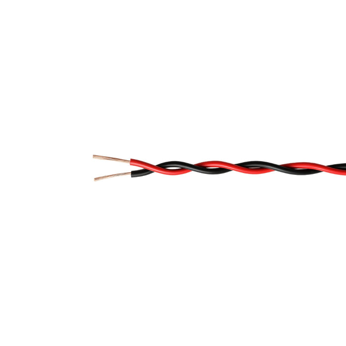 Câble PVC torsadé 2 conducteurs multibrins 0,75 mm (par mètre)